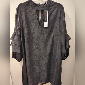 Lovedrobe Black Textured Women's Blouse